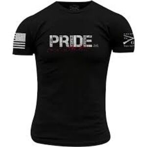 Grunt Style Black Short Sleeve Tee with Pride Design